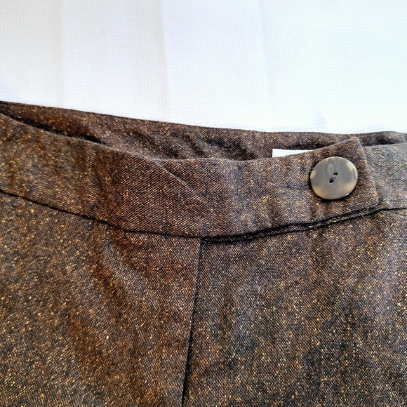 NWT Harold's brand "Harold in Tweed" Plus-size 14 wool silk blend wide leg pants - Picture 8 of 11